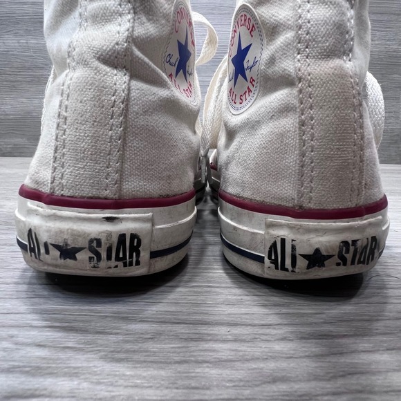 Vintage Converse Chuck Taylor All Star High Top Canvas Sneakers White Size 4 US - Picture 3 of 13